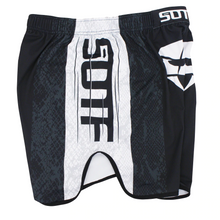 Load image into Gallery viewer, Venomous Snake Fighting MMA Shorts - Black/White
